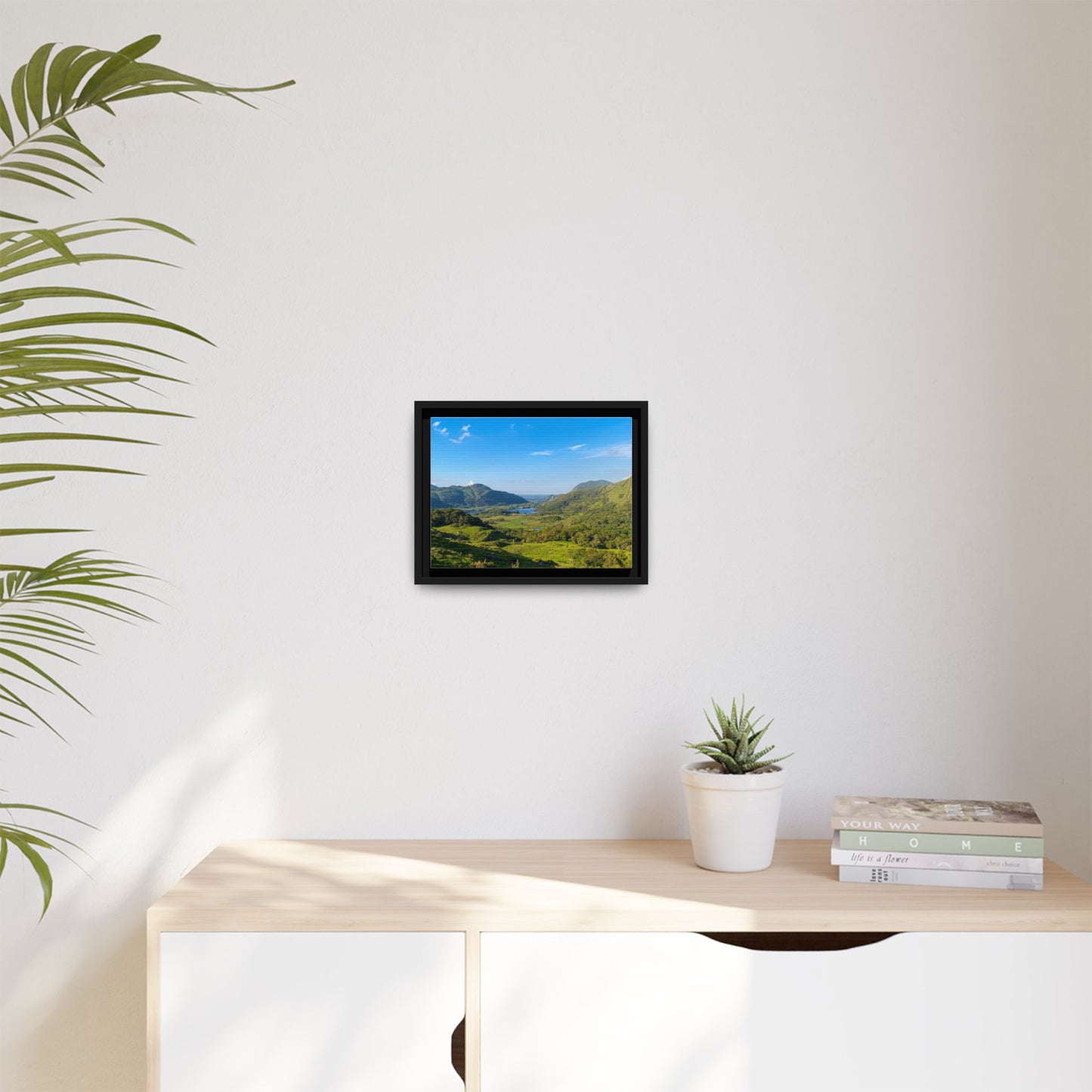 Ladies View Spring Matte Canvas, Framed (Multi-color)