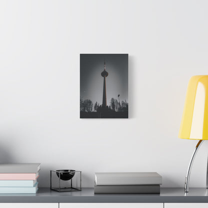 Vilnius TV Tower Matte Canvas, Stretched, 1.25"