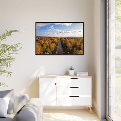 Somewhere In Lithuania Matte Canvas, Framed (Multi-color)