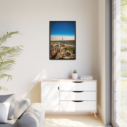 Riga TV Tower Matte Canvas, Framed (Multi-color)