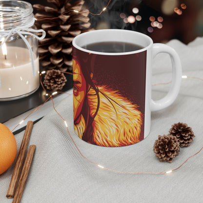 Fierce Portrait Ceramic Coffee Mug - 11oz & 15oz Options