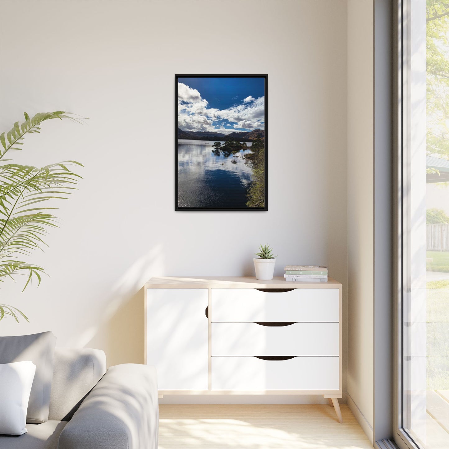 Lake Matte Canvas, Framed (Multi-color)
