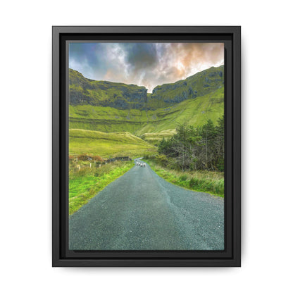 Gleniff Horseshoe Matte Canvas, Framed (Multi-color)