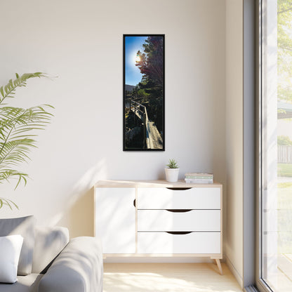 Glanteenassig Trail Matte Canvas, Framed (Multi-color)