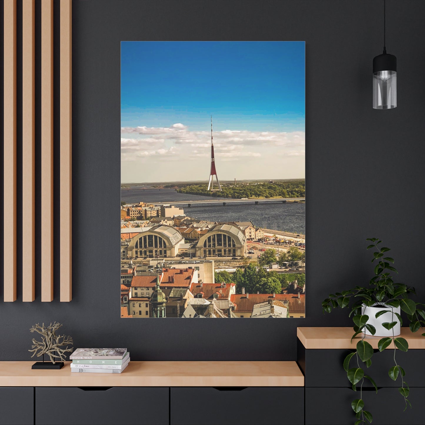 Riga TV Tower Matte Canvas, Stretched, 1.25"