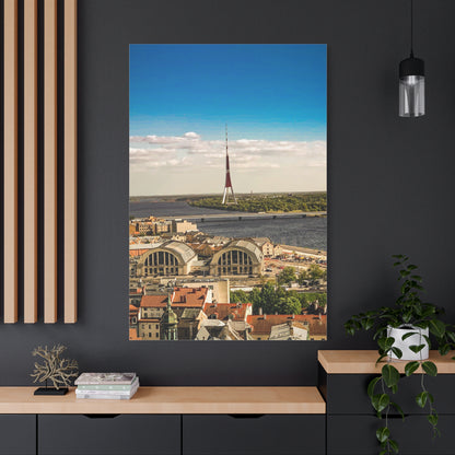 Riga TV Tower Matte Canvas, Stretched, 1.25"