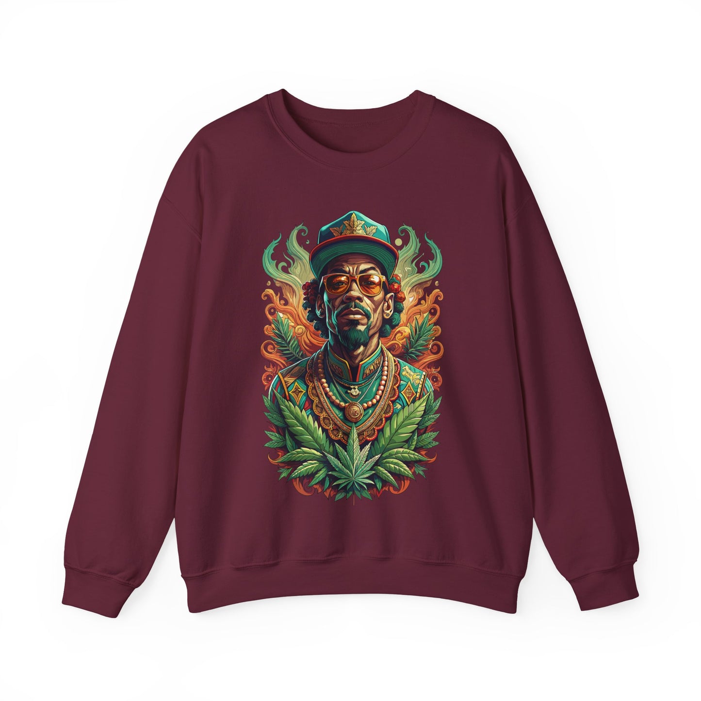 Reggae Lion — Rasta Portrait Graphic Sweatshirt
