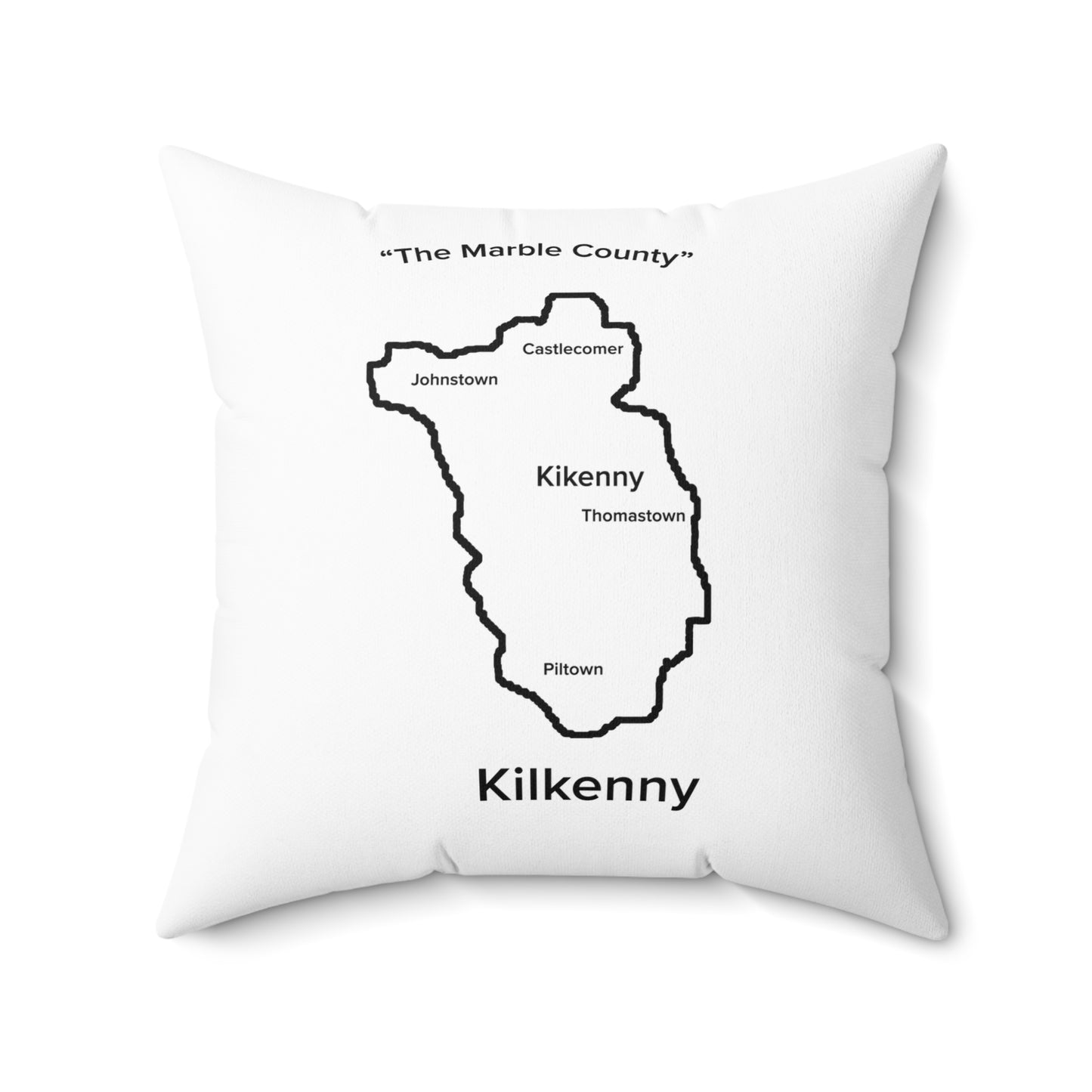 Kilkenny Spun Polyester Square Pillow White Edition 4 Sizes