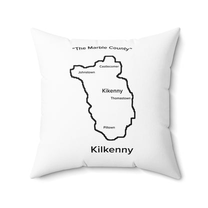 Kilkenny Spun Polyester Square Pillow White Edition 4 Sizes