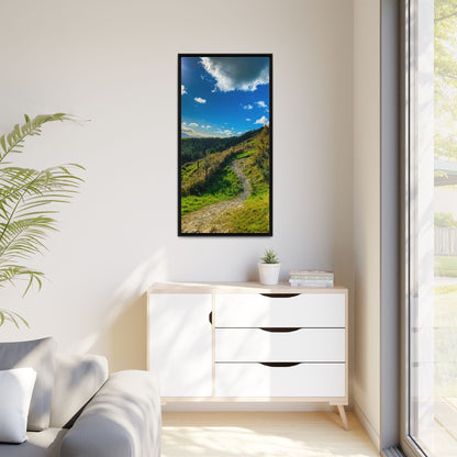 Glanageenty Forest Trail Matte Canvas, Framed (Multi-color)