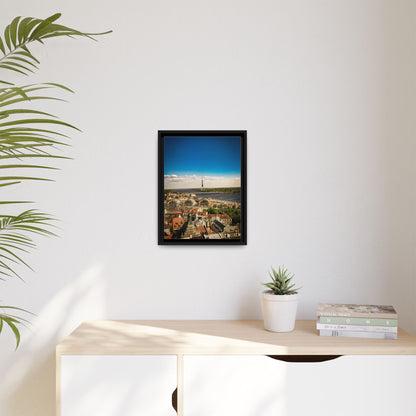 Riga TV Tower Matte Canvas, Framed (Multi-color)