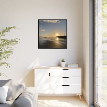 Sunset Matte Canvas, Framed (Multi-color)