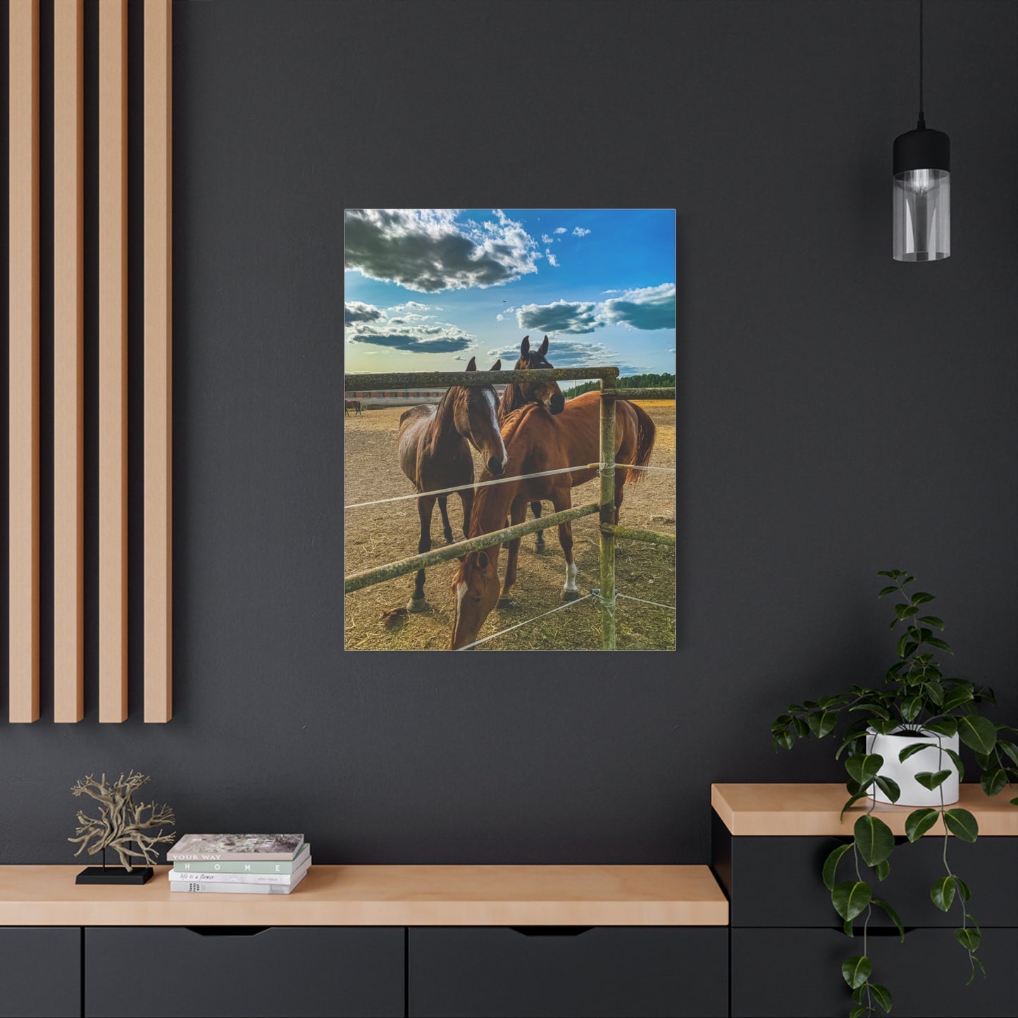 Horses Matte Canvas, Stretched, 1.25"
