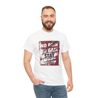 Motivational No Pain No Gain Unisex Heavy Cotton Tee