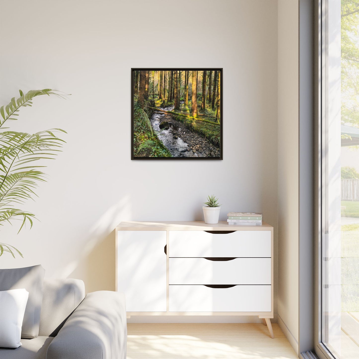 Glanageenty Forest Trail 2 Matte Canvas, Framed (Multi-color)