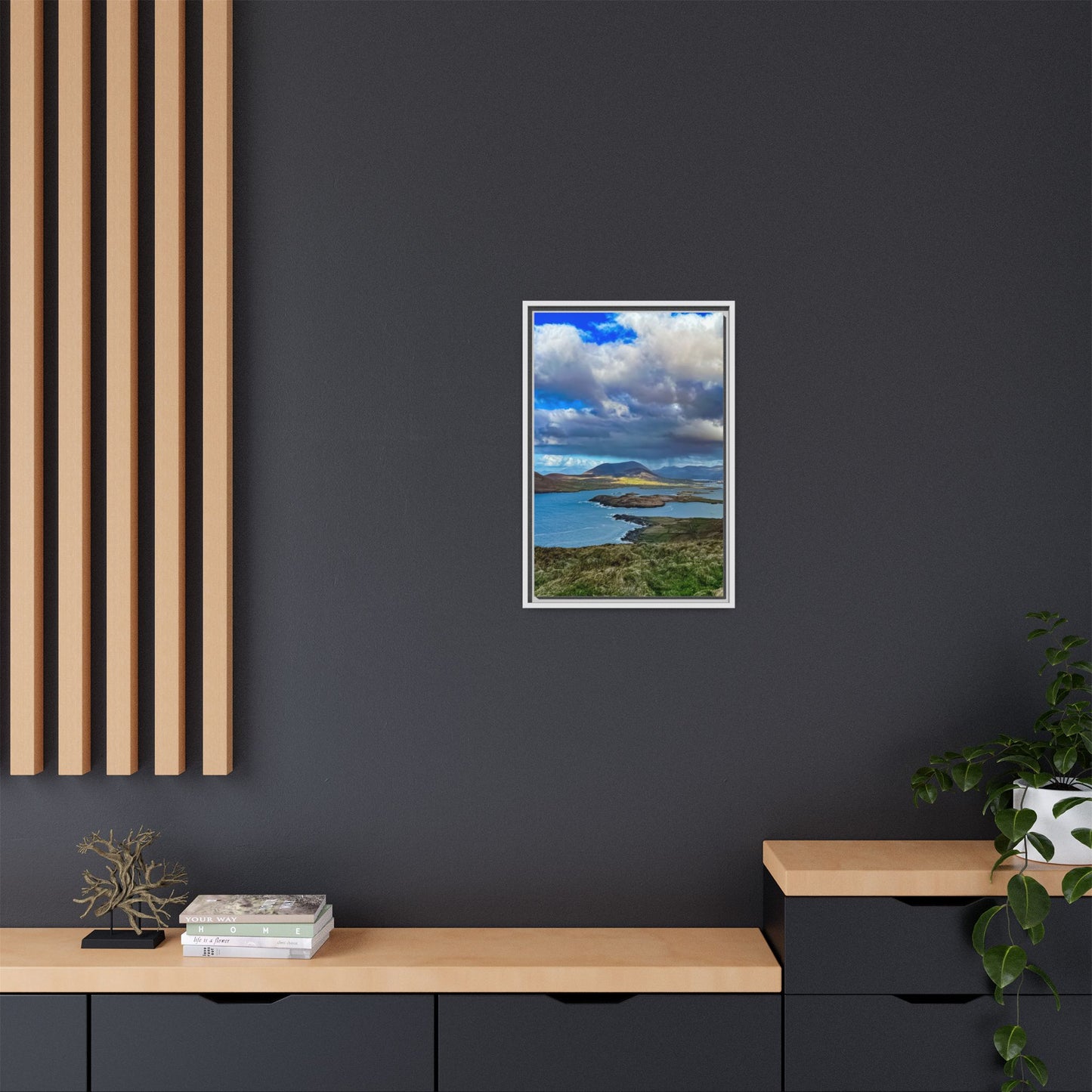 Unknown Mountain Matte Canvas, Framed (Multi-color)