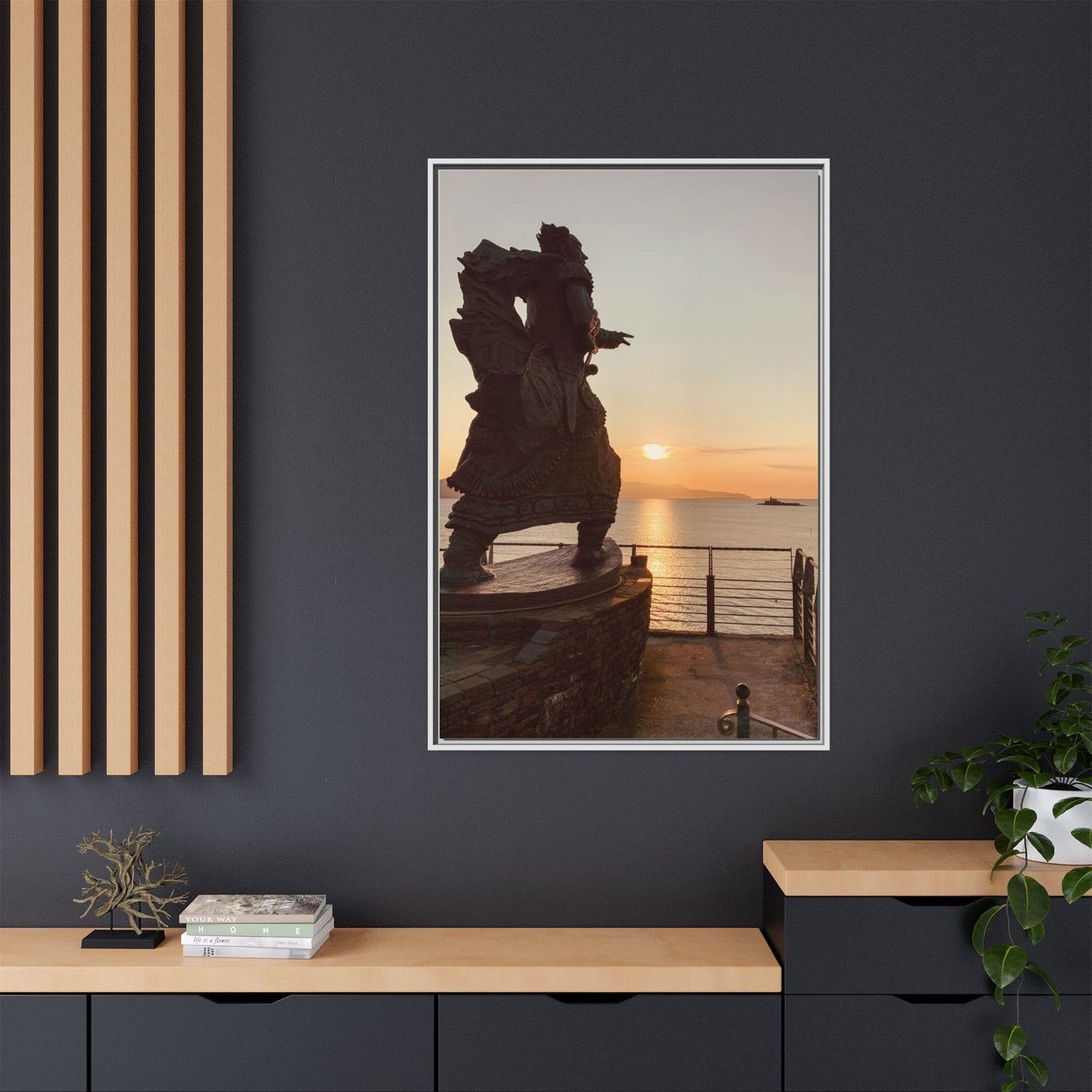 Fenit Matte Canvas, Framed (Multi-color)