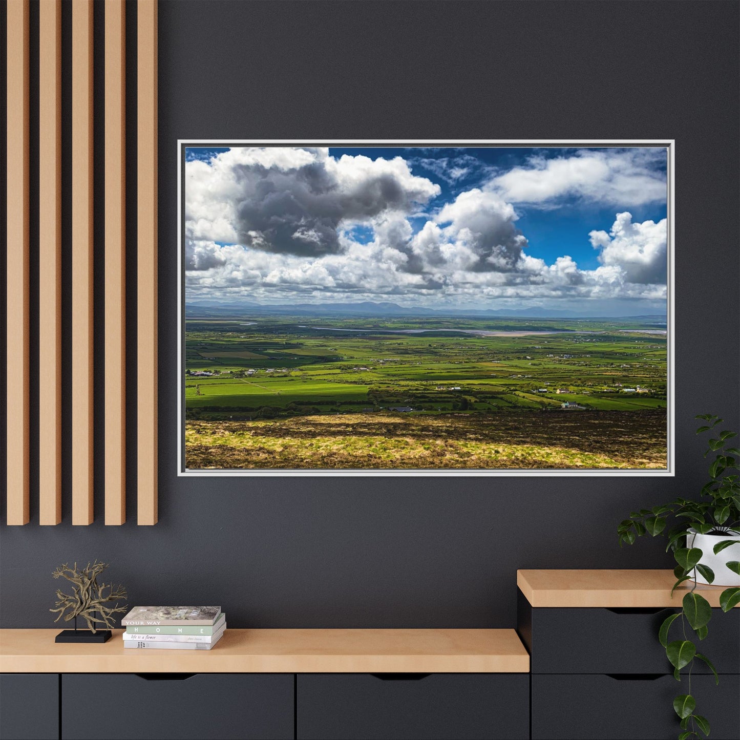 Kerry Panorama Matte Canvas, Framed (Multi-color)