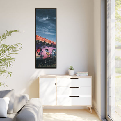 Night Train Matte Canvas, Framed (Multi-color)