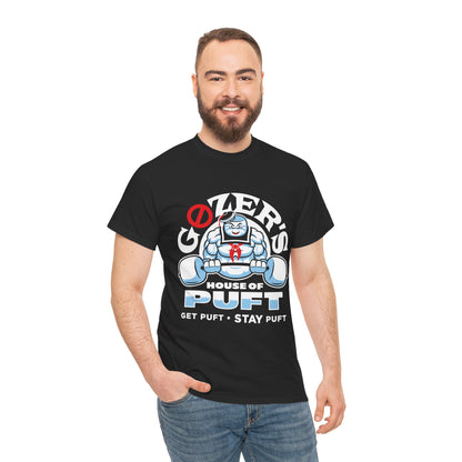 Fun Ghostbusters-Inspired Unisex Heavy Cotton Tee - "Gozer's House of Puft"
