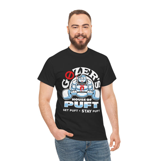 Fun Ghostbusters-Inspired Unisex Heavy Cotton Tee - "Gozer's House of Puft"