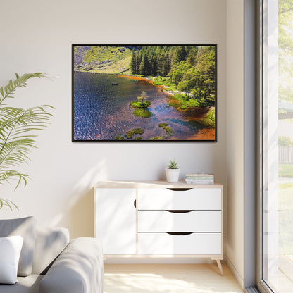Gleanteenassig Forest Matte Canvas, Framed (Multi-color)