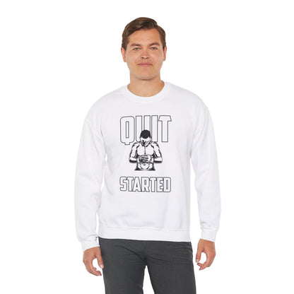 Motivational Fitness Unisex Heavy Blend™ Crewneck Sweatshirt - 'When You’re About to Quit, Remember Why You Started'