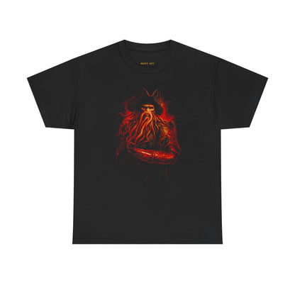Viking Fire God T‑Shirt – Fiery Norse Beard Warrior Tee