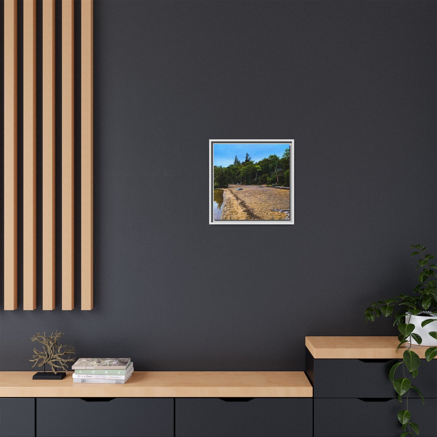 Killarney Beach Matte Canvas, Framed (Multi-color)