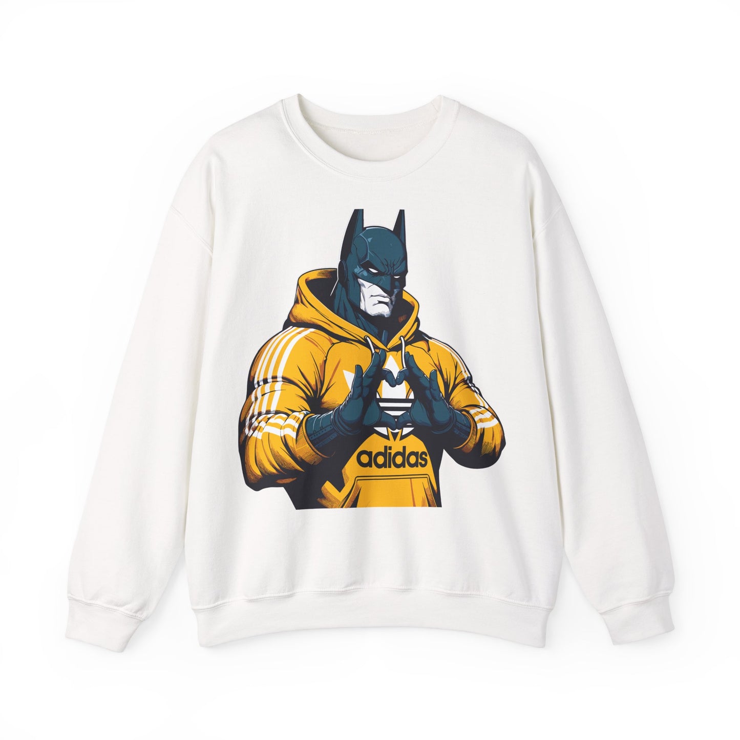 Superhero Style Unisex Crewneck Sweatshirt - Cool Batman Design for Everyday Wear