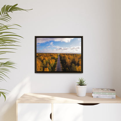 Somewhere In Lithuania Matte Canvas, Framed (Multi-color)