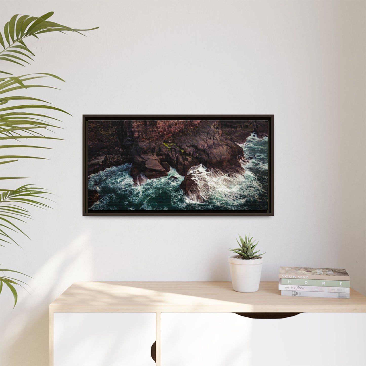 Kerry Head Matte Canvas, Framed (Multi-color)