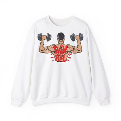 Pain Fuled of Passion Unisex Heavy Blend™ Crewneck Sweatshirt - Motivational Gym Wear