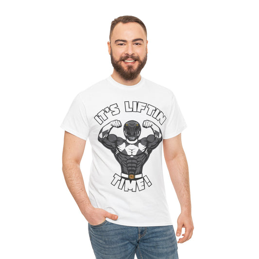 It's Liftin' Time Unisex Heavy Cotton Tee - Gym Motivation Shirt for Fitness Enthusiasts White