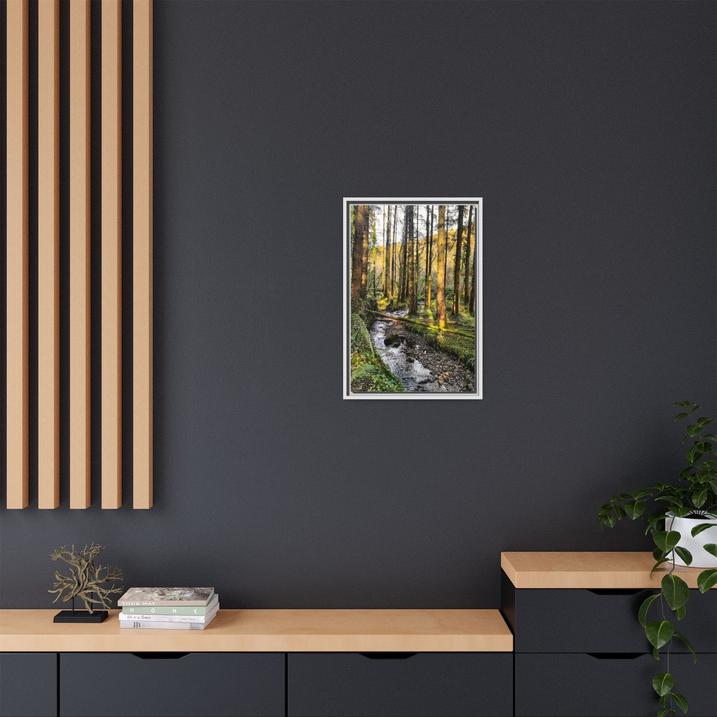 Glanageenty Forest Trail 2 Matte Canvas, Framed (Multi-color)
