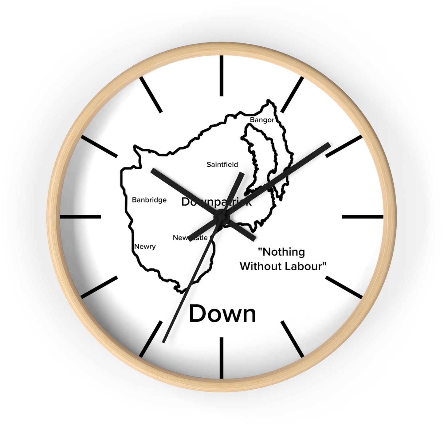Down County Wall Clock