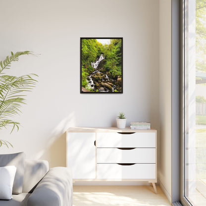Torc Waterfall Matte Canvas, Framed (Multi-color)