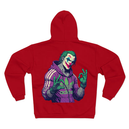No Pain No Gain Joker Unisex Hooded Zip Sweatshirt