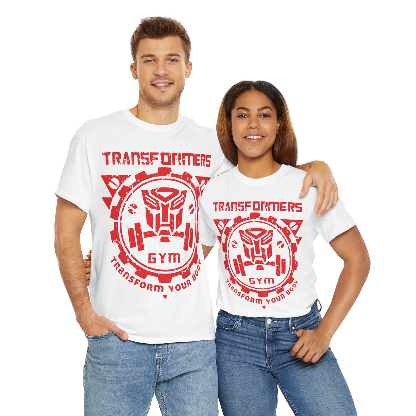 Transformers Gym Unisex Heavy Cotton Tee - Transform Your Body