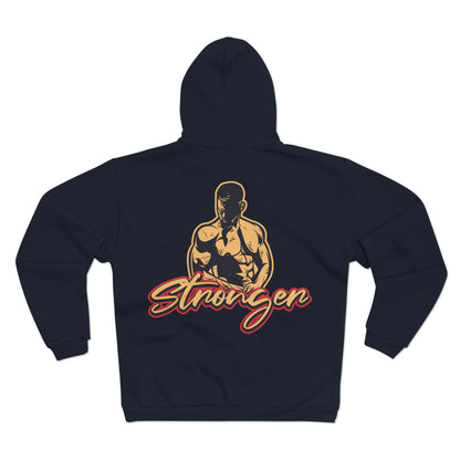 Strongman Unisex Hooded Zip Sweatshirt - Empower Your Workouts