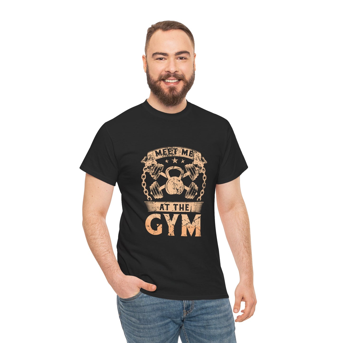 Meet Me At The Gym  Unisex Heavy Cotton Tee