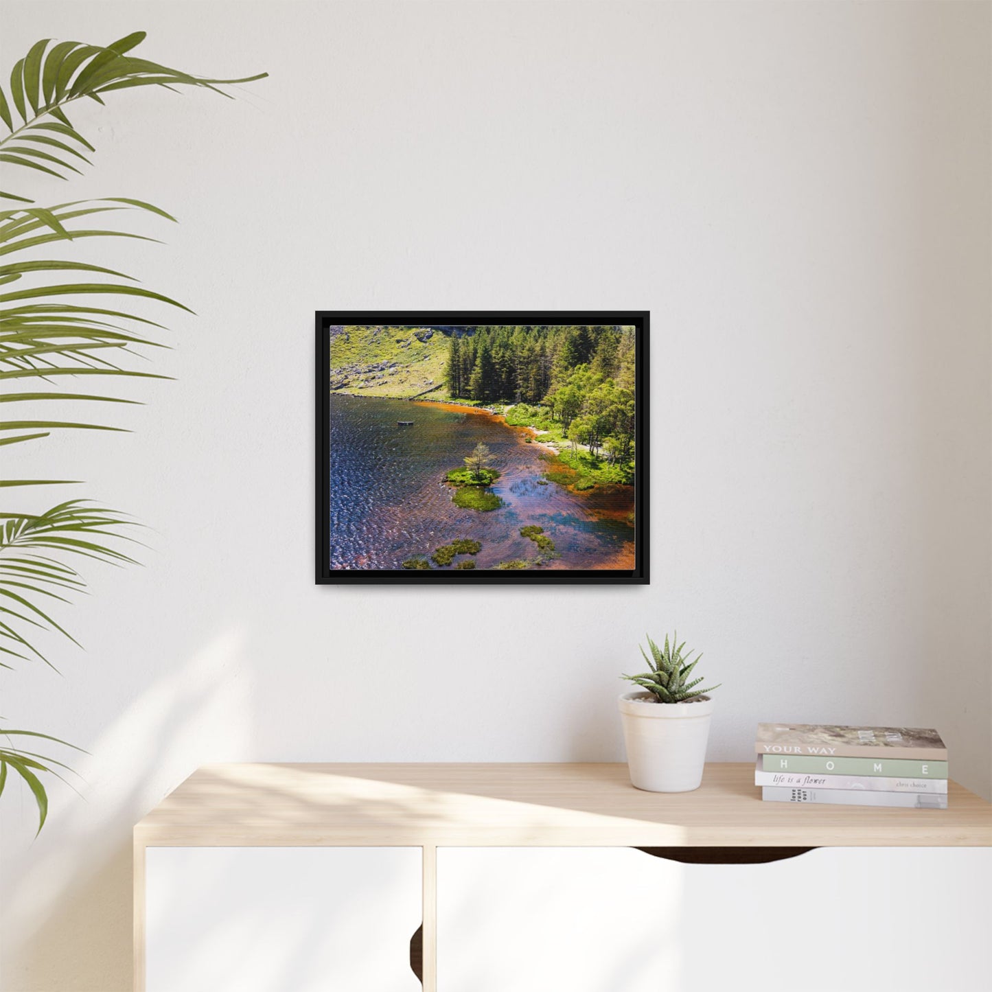 Gleanteenassig Forest Matte Canvas, Framed (Multi-color)