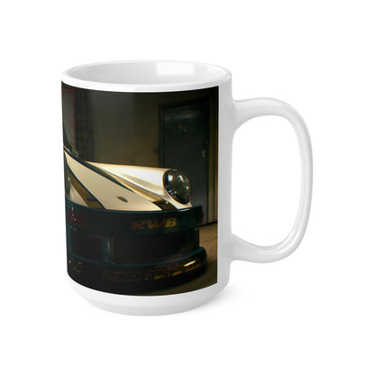 Racing-Themed Ceramic Coffee Cups – 11oz & 15oz – Perfect for Car Enthusiasts, Gamers, and Gift Giving