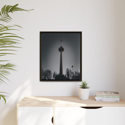 TV Tower Matte Canvas, Framed (Multi-color)