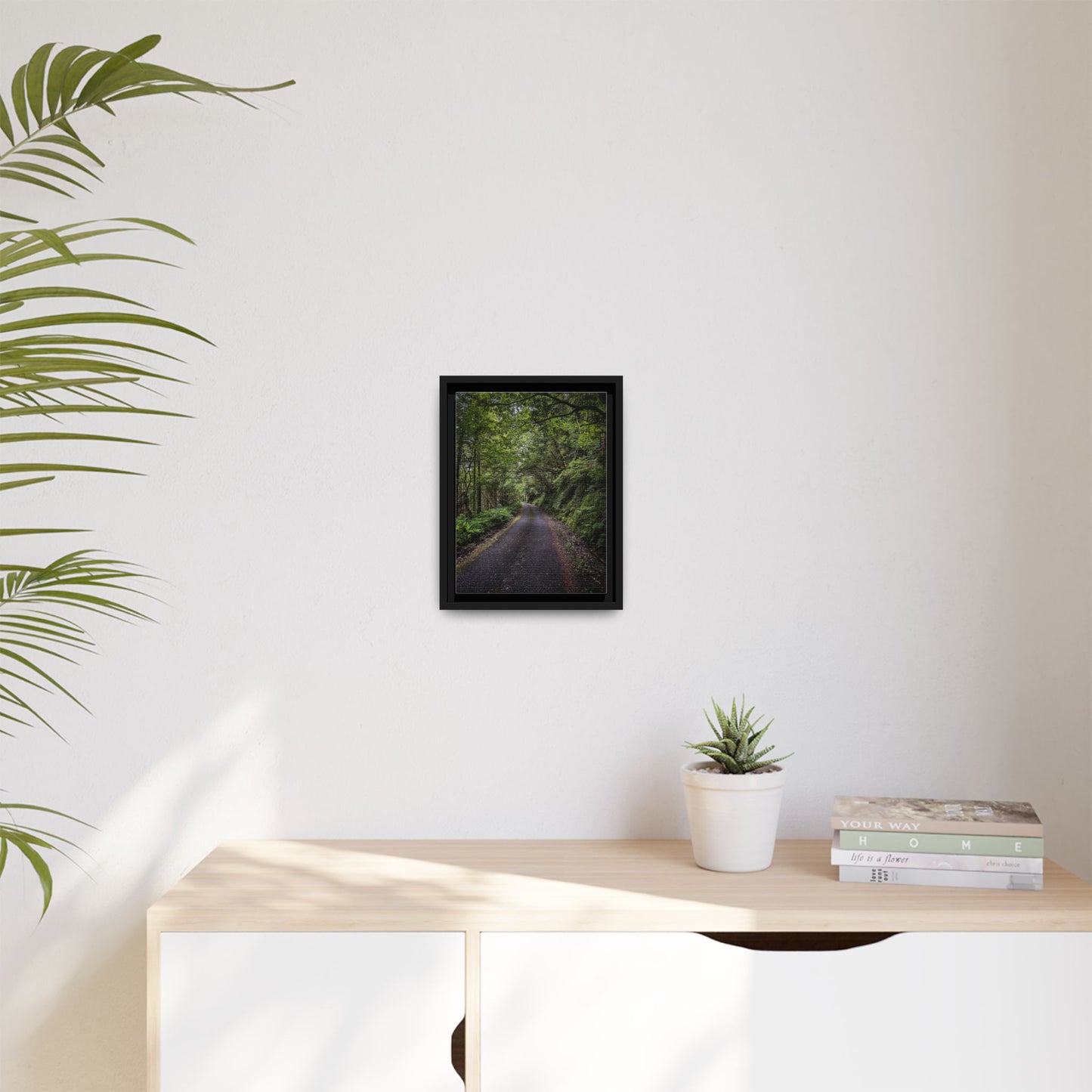 Glanageenty Forest Trail Matte Canvas, Framed (Multi-color)