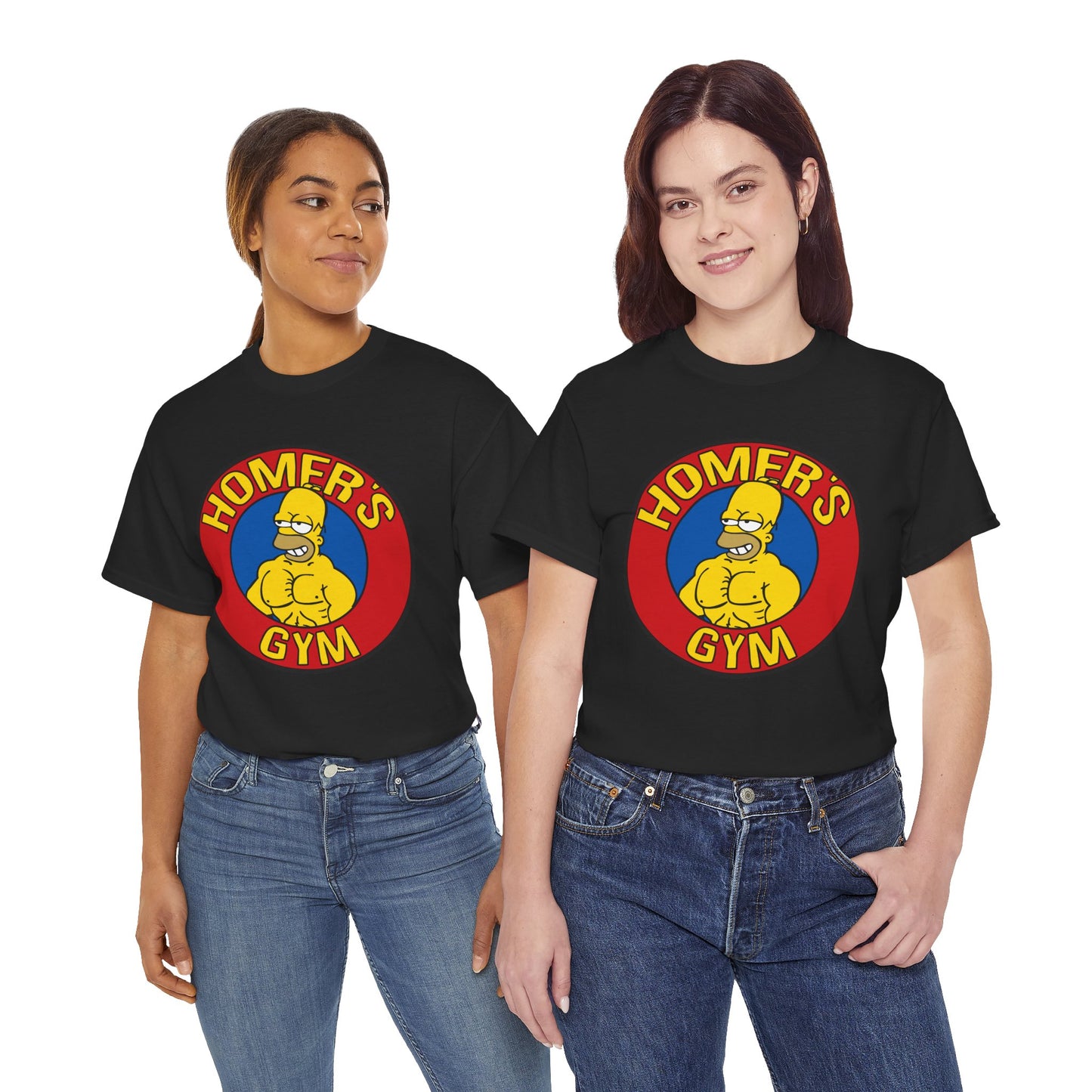 Muscular Homer Gym Unisex Heavy Cotton Tee