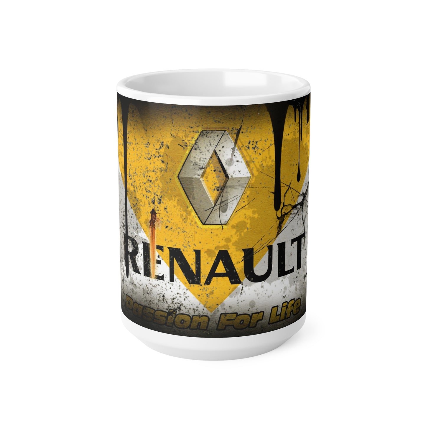 Renault Passion for Life Ceramic Coffee Cups - Stylish 11oz & 15oz Mugs