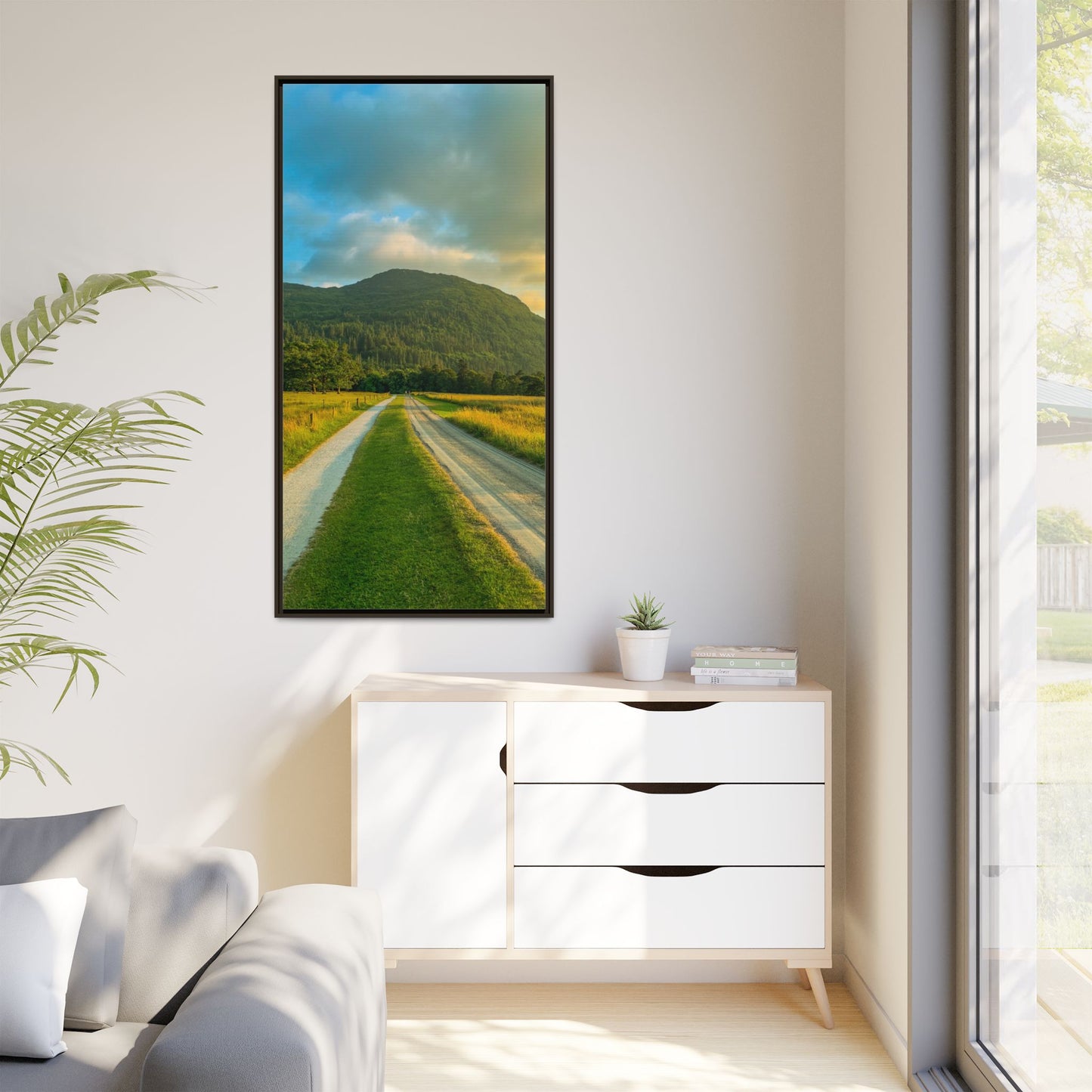 Mountain Torc Matte Canvas, Framed (Multi-color)