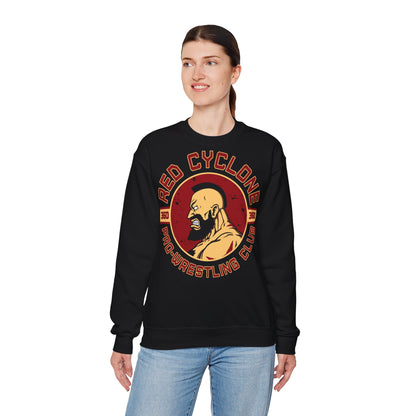 Red Cyclone Wrestling Club Crewneck Sweatshirt Black