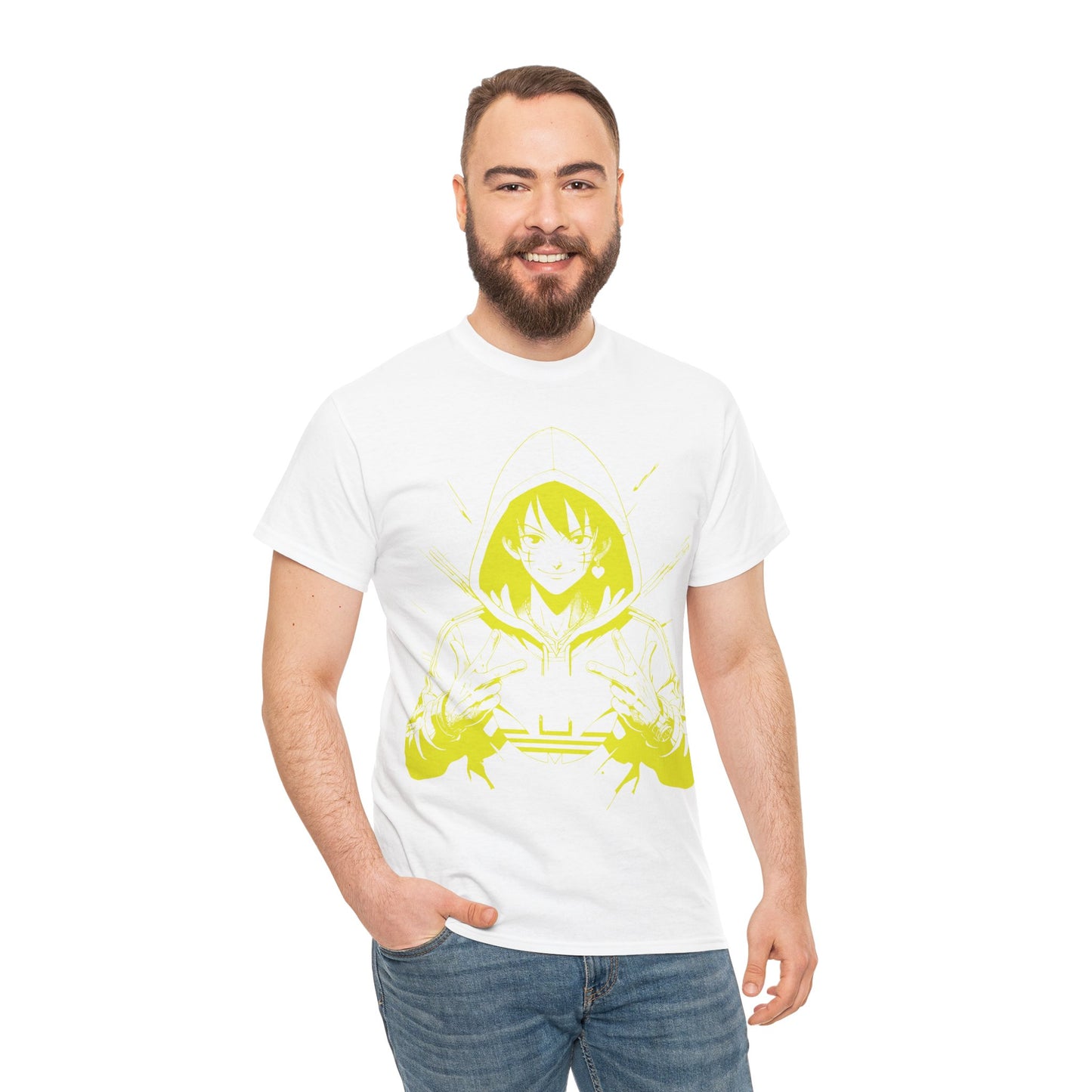 Calmness Unisex Heavy Cotton Tee Yellow